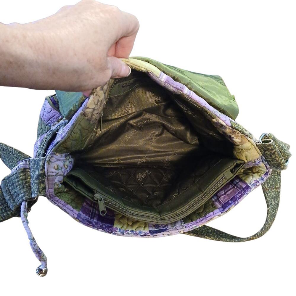 Donna Sharp Quilted Patchwork Cottagecore Purple … - image 7